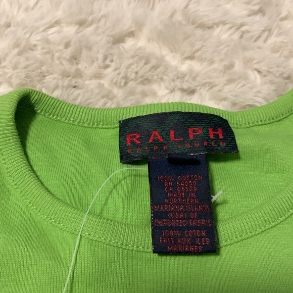 Vintage Deadstock Ralph Lauren Green Women's Crop Top - Picture 8 of 8